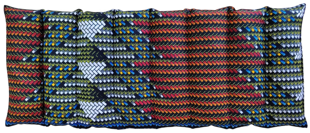 AFRICAN WARMTH Körnerkissen Rücken – Wärme trifft Tradition